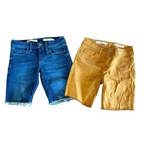 Lot 2 Anthropologie Pilcro‎ and the letterpress mid rise slim shorts